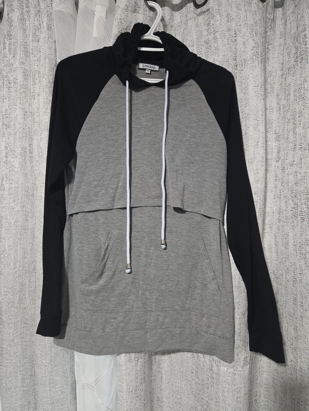 Amazon Gray & Black Nursing Pullover Hoodie